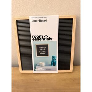 Room Essentials Letter Board with 181 Changeable Letters Black/Light